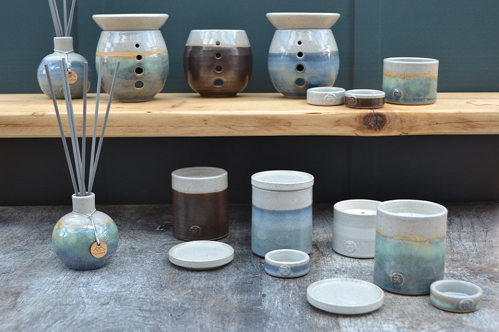 Stoneware Candles, DIffusers, Burners