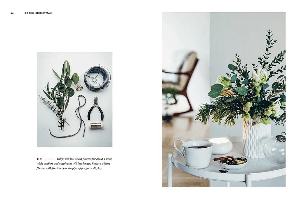 Cozy Books. Green Christmas – Wreaths & Floral Arrangements 4