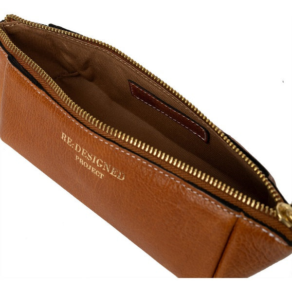 ReDesigned PROJECT 11 is a small triangular leather Tool Case for knitting needles or crochet hooks