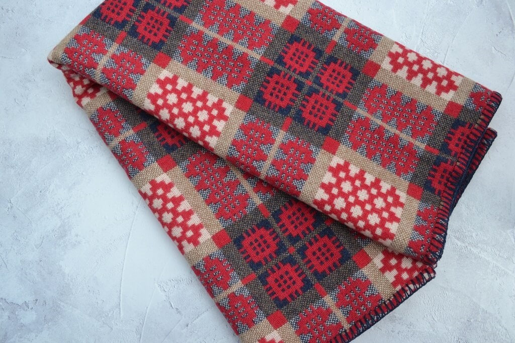 Welsh Tapestry Blankets Cydweli - hand woven in Wales