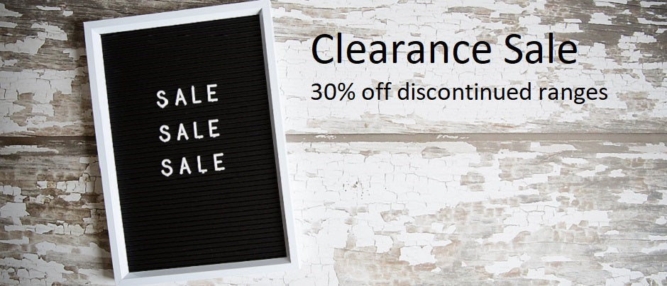 Clearance Sale - Discontinued Ranges
