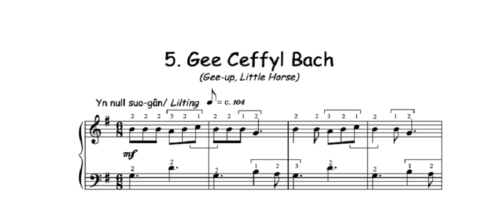 Gee Ceffyl Bach Lyrics, Welsh and English
