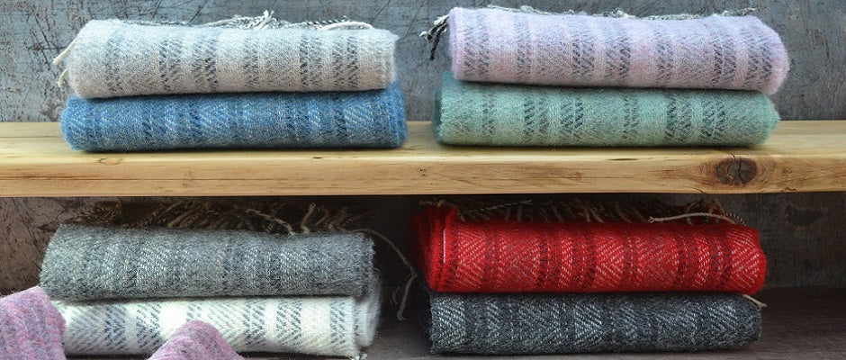 Wool Scarves - Hand woven in Wales