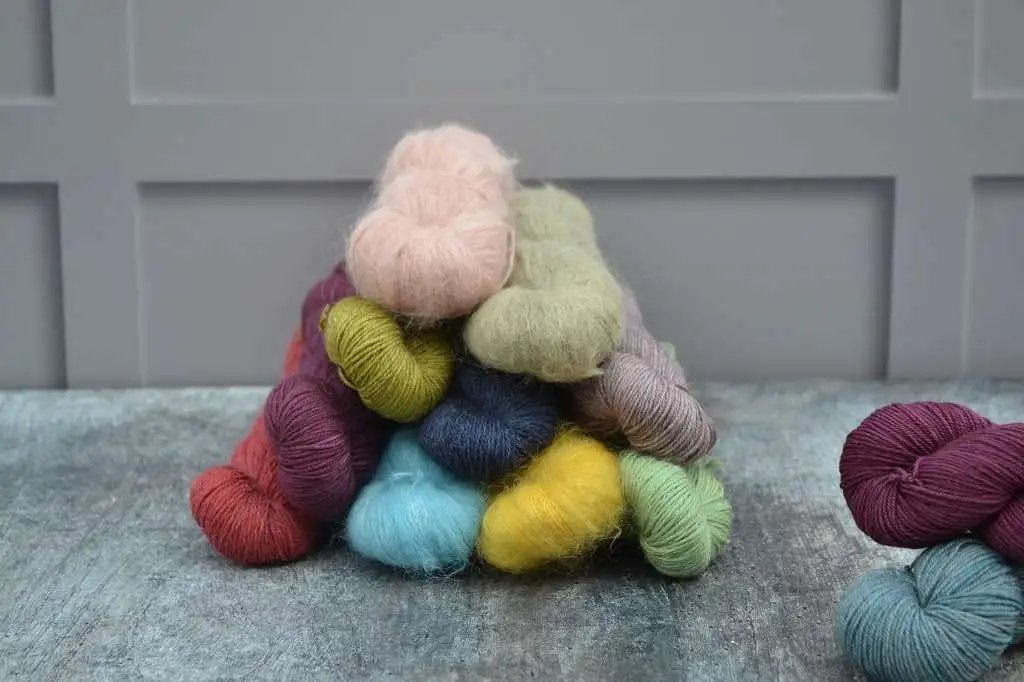 Hand Dyed Yarn UK - 50g Midi Skeins for your knitting and crochet wool projects
