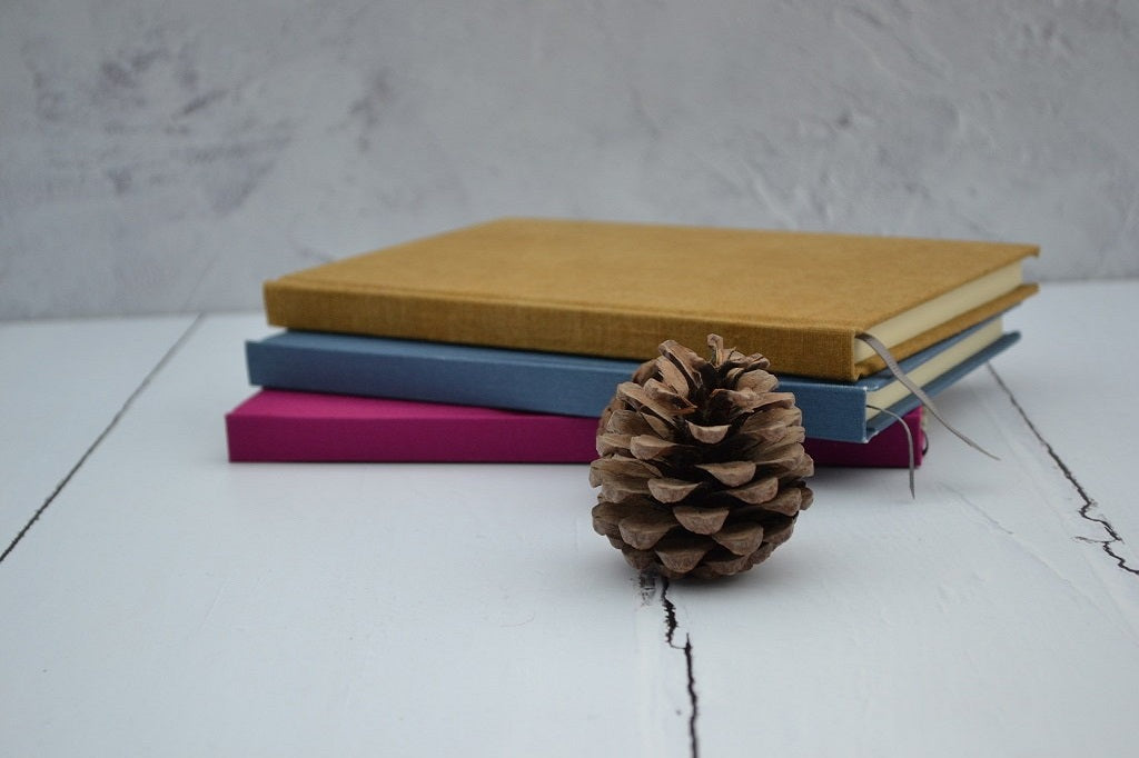 Hand bound books may be repeated but they can never be exactly the same - part of the beauty of a handmade product!
