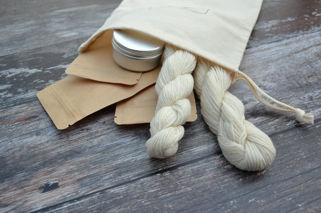 Our Natural Dye Kits contain everything you need to begin your natural dyeing journey. If you are not sure where to start, you will find everything you need in one beautiful natural cotton drawstring project bag. 