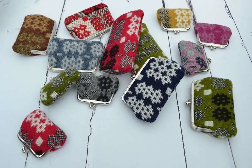 Welsh Tapestry Purses in three sizes, coin, medium and large