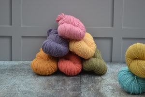 Hand Dyed Yarn, dyed with natural dyes - Welsh Mule
