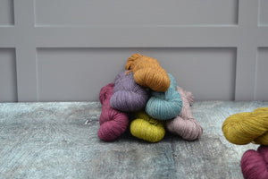 Hand Dyed Yarn dyed with natural dyes - Yak midi