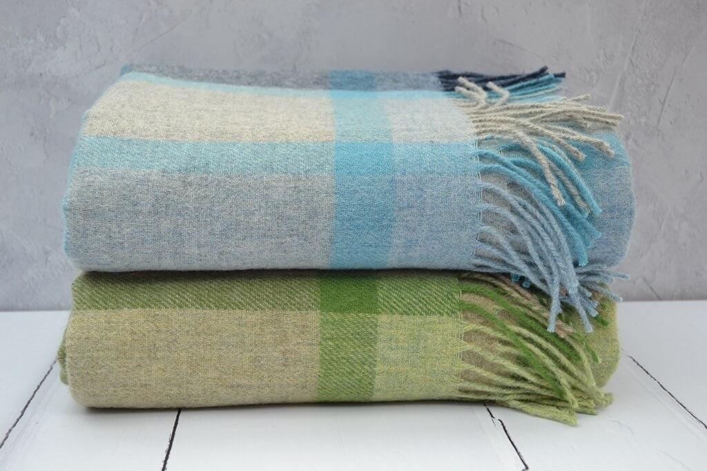 Wool Throws, hand woven in Wales iwth 100% pure new wool