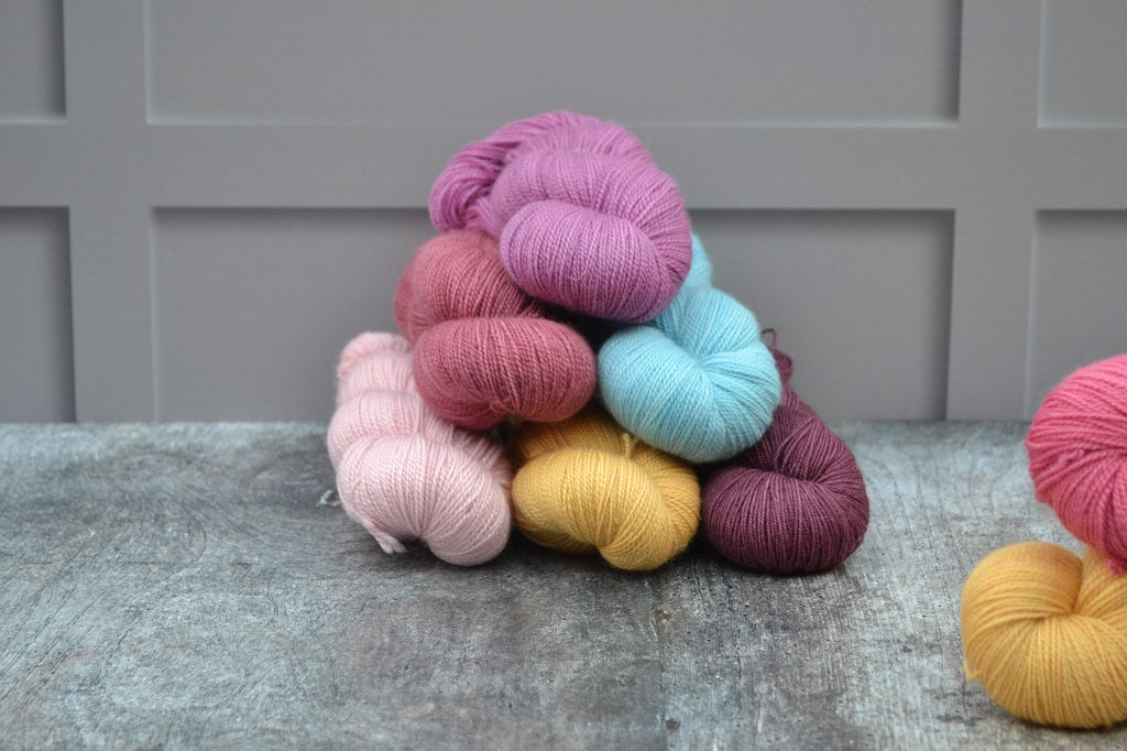 Hand Dyed Yarn, dyed with natural dyes - Bluefaced Leicester