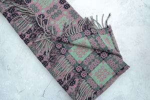 Welsh blanket Cambrian opened
