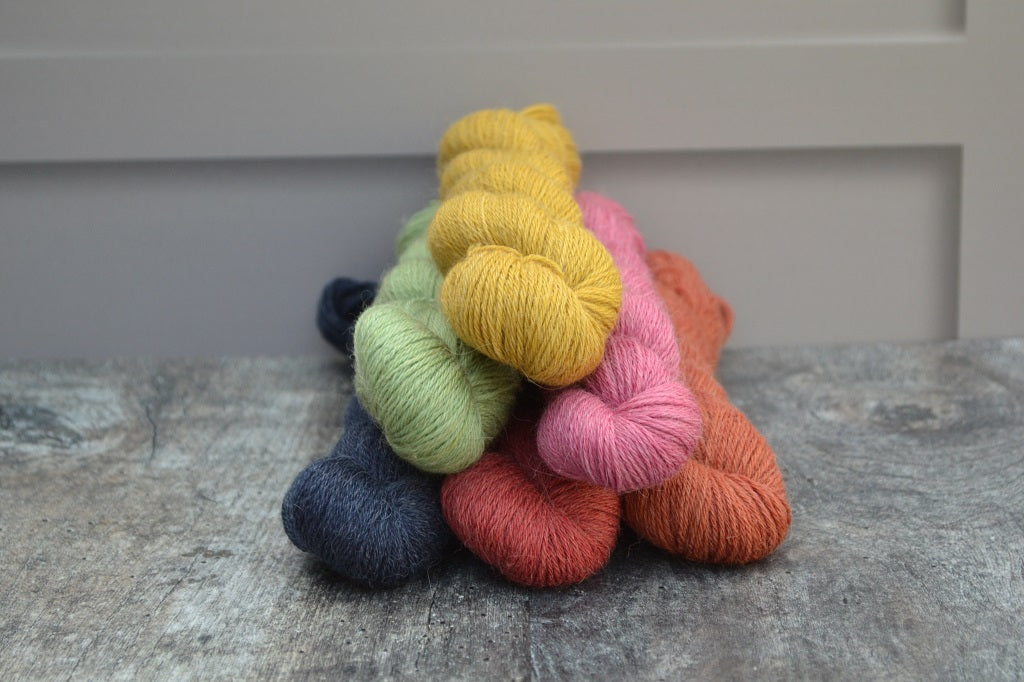 Hand Dyed Yarn, dyed with natural dyes - Wonderlust 50g 4 Ply