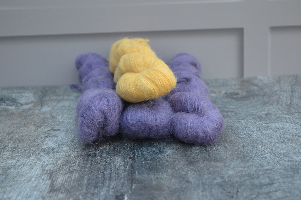 Hand Dyed Yarn Lace - Kid Silk Lace