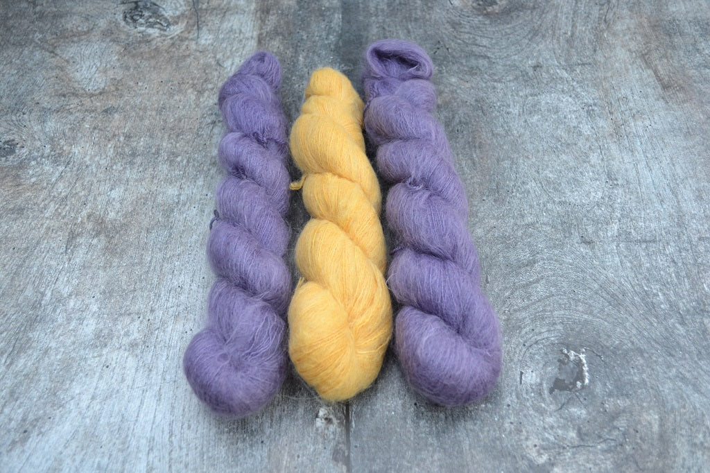 Hand Dyed Yarn Lace - Kid Silk Lace 1