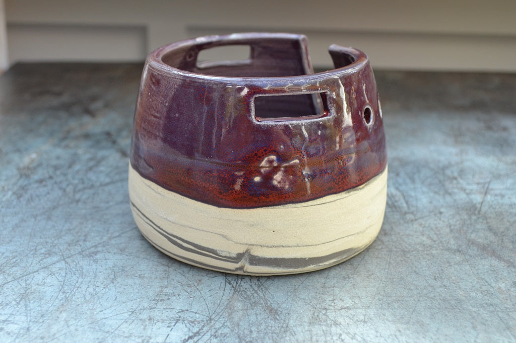 Yarn Bowls - Ceramic Standard Size Grape 1