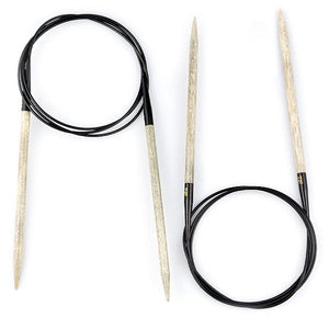 LYKKE Driftwood Handcrafted Fixed Circular Knitting Needles