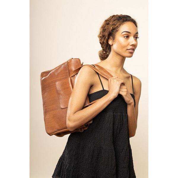ReDesigned Evia Laptop bag, hand crafted in premium leather 
