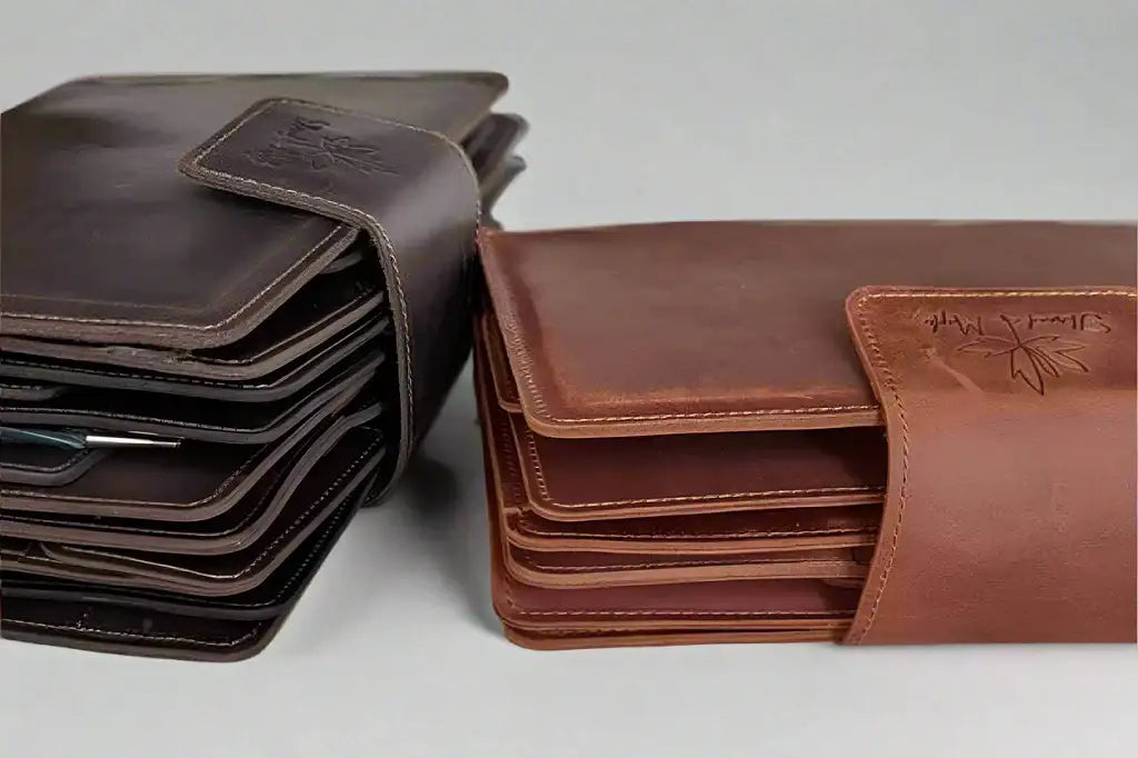 Thread and Maple - Leather Needle Binders in Regular and Jumbo sizes