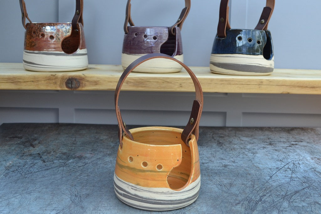 Yarn Bowls - Ceramic Standard Size Pumpkin