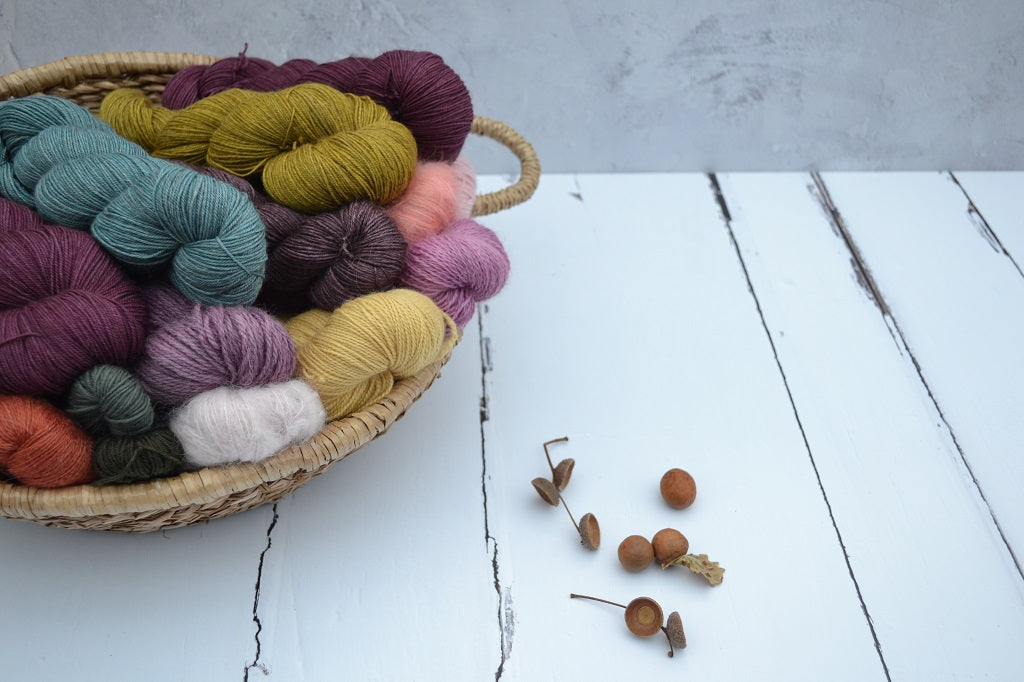 Yarn Shop, hand dyed yarn with natural dyes