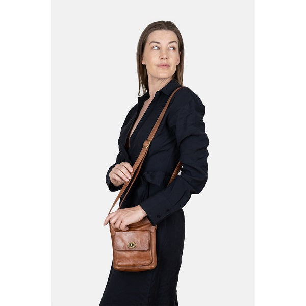 ReDesigned Kay Leather bag Small size - woman with bag