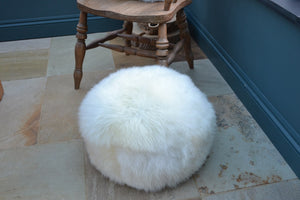 Sheepskin footstools handmade with 100% real sheep wool - 1