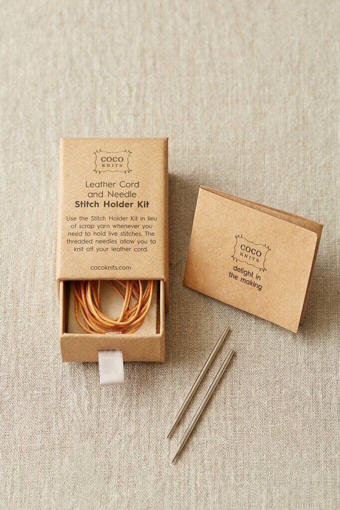 Cocoknits Leather Cord Kit - Made with the knitter's true needs in mind, Cocoknits has a smart range of knick-knacks designed to keep your yarn projects on track.  There is also a brilliant selection of stitch markers so you always know your place