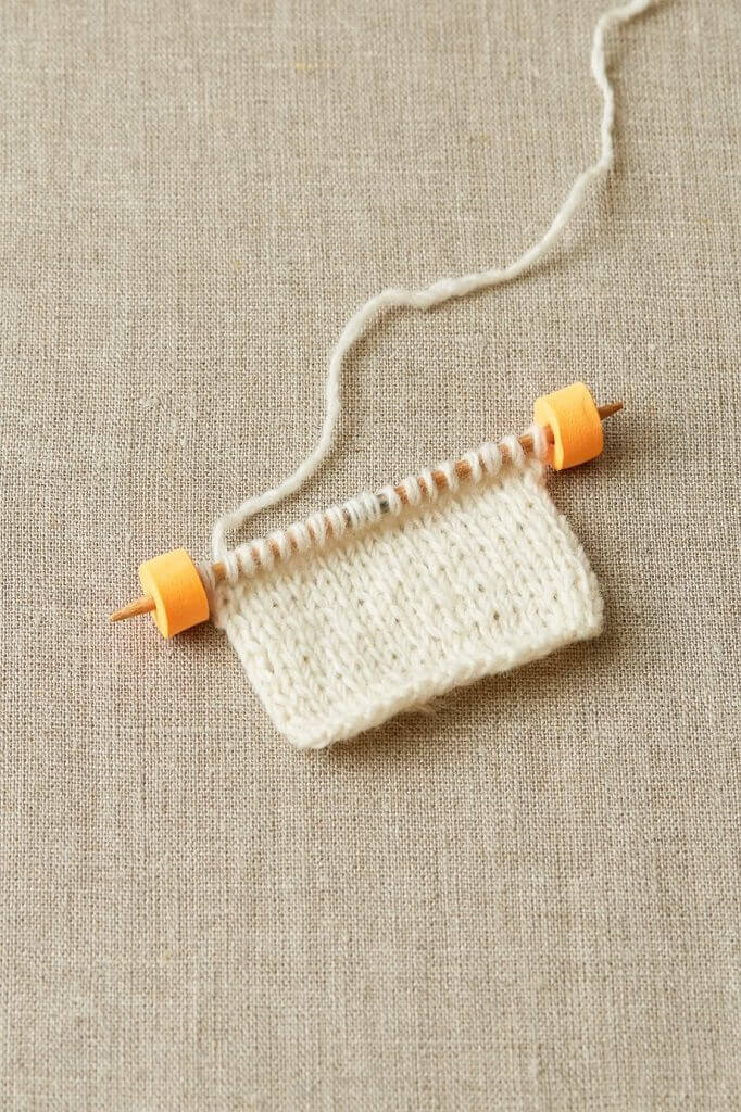 Cocoknits colourful stitch stoppers - No more stress about lost stitches taking your work out of your project bag! Cocoknits foam stoppers slide all the way onto your needles to secure your stitches 2