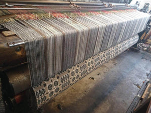 Dinefwr blanket on the loom
