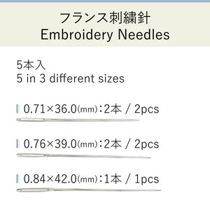 Cohana embroidery needle size 