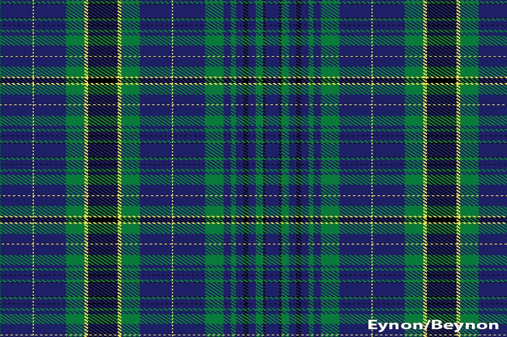 Welsh tartan scarf - Beynon - Eynon