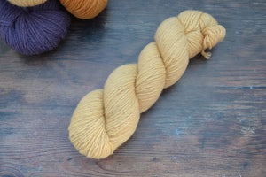Hand Dyed Yarn, Welsh Yarn Mohair Lambswool. Hazelnut
