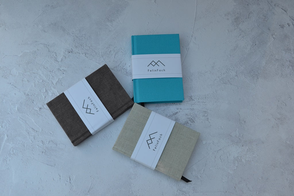 Hand dyed book cloth - A6 - Quality Irish linen