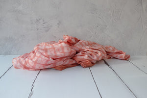 Hand tied silk scarf