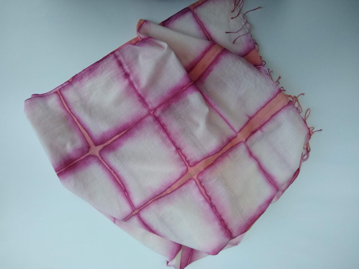 Itajame Shibori Cotton Scarf