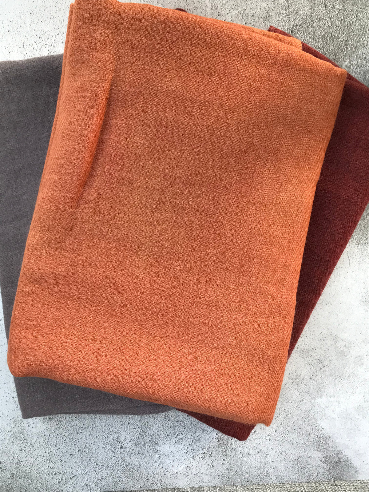 Hand Woven and Hand Dyed Merino Wool Scarf