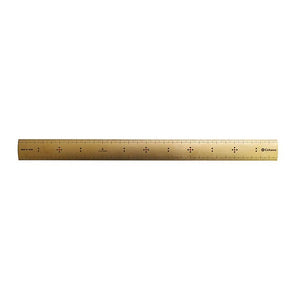 Cohana - Brass Ruler - Beautiful brass ruler features so-called ‘bamboo’ markings on its surface.  The laser-engraved bamboo markings and the curved shape of the scale creates an elegant and timeless piece that ages well over time