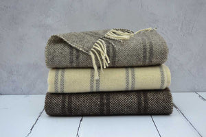 Rare breed welsh woollen blankets and throws - Welsh Black and Ryeland Sheep Breeds